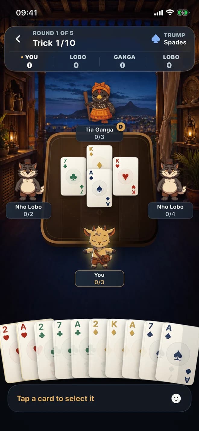 Spadinha game table