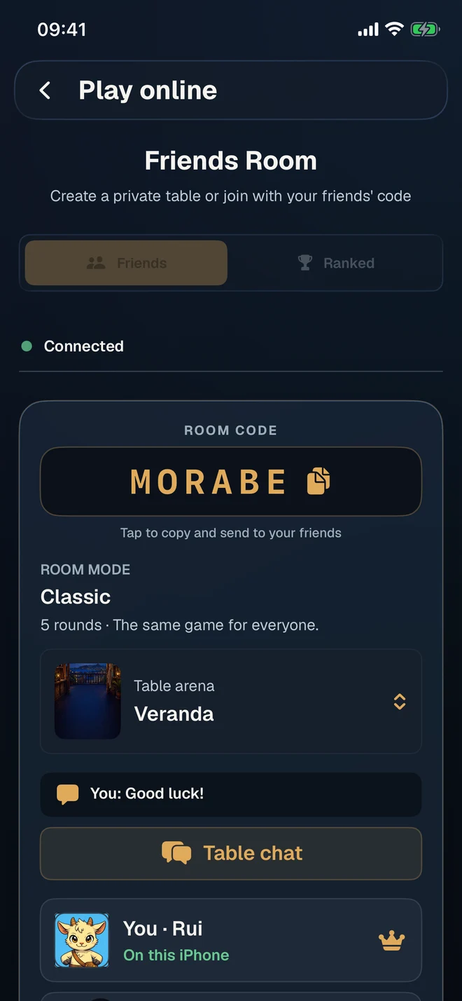 Room to play with friends